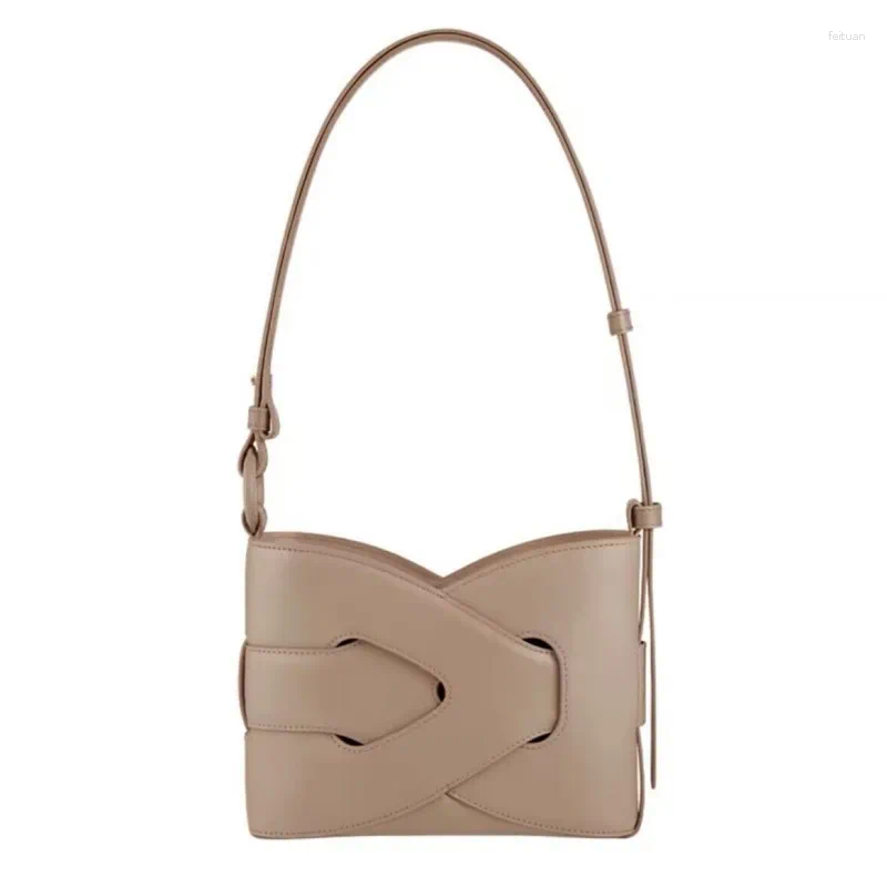 Totes Po Geometric Bag Made Of Genuine Leather With Nodde Classic Symmetrical Design Niche Single Shoulder Diagonal Cross d583 4