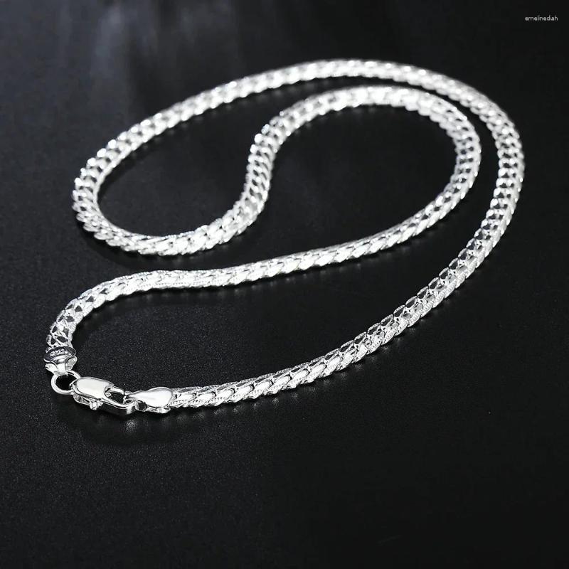 Sterg Pendant Necklaces for Men and Women - Sier 20-60cm 6mm Chain 4 2060cm