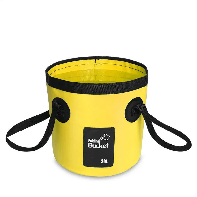 12L 20L Bowl Sink Washing Bag Car Wash Bucket Portable Outdoor Travel Foldable Water Multifunction Folding y240904
