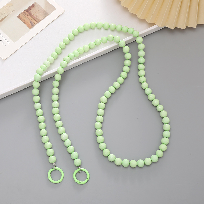 Yilian's new diamond shaped earth bead phone case rope, candy colored bag, water cup hanging decoration pendant, gift for women