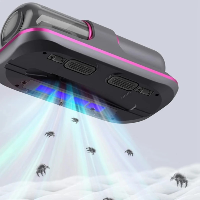 Wireless Mattress Vacuum Cleaner Cordless Handheld UV-C Bed Dust Remover Indepth Cleaning Sofa Specialist 12Kpa Powerful Suction 240904
