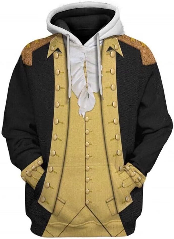 Hoodie for Mens Womens Adult Historical Hoodie Halloween Cosplay Costume 3D Pullover Sweatshirt Graphic Hoodies sweatshirt Pullover Long Sleeve