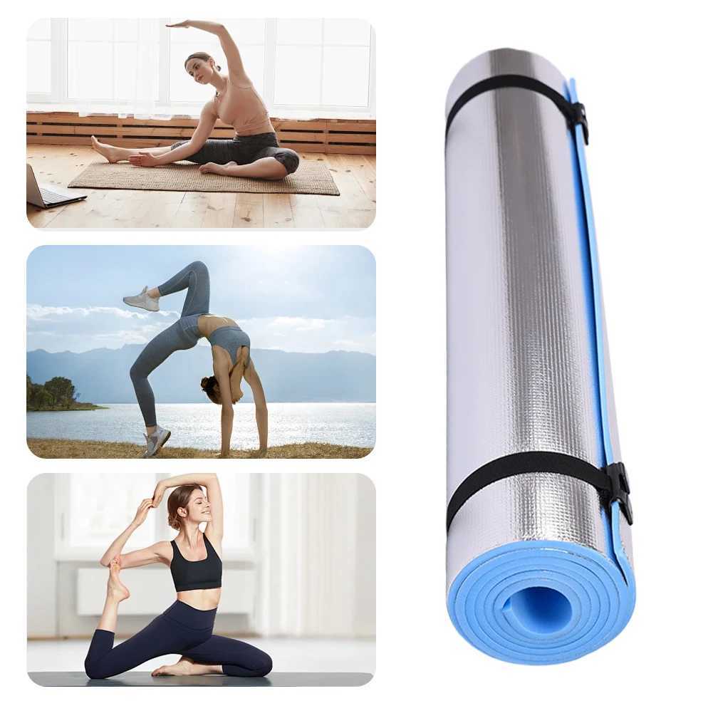 Waterproof yoga mat moisture-proof yoga mat portable aluminum film exercise mat multifunctional fitness mat W240906