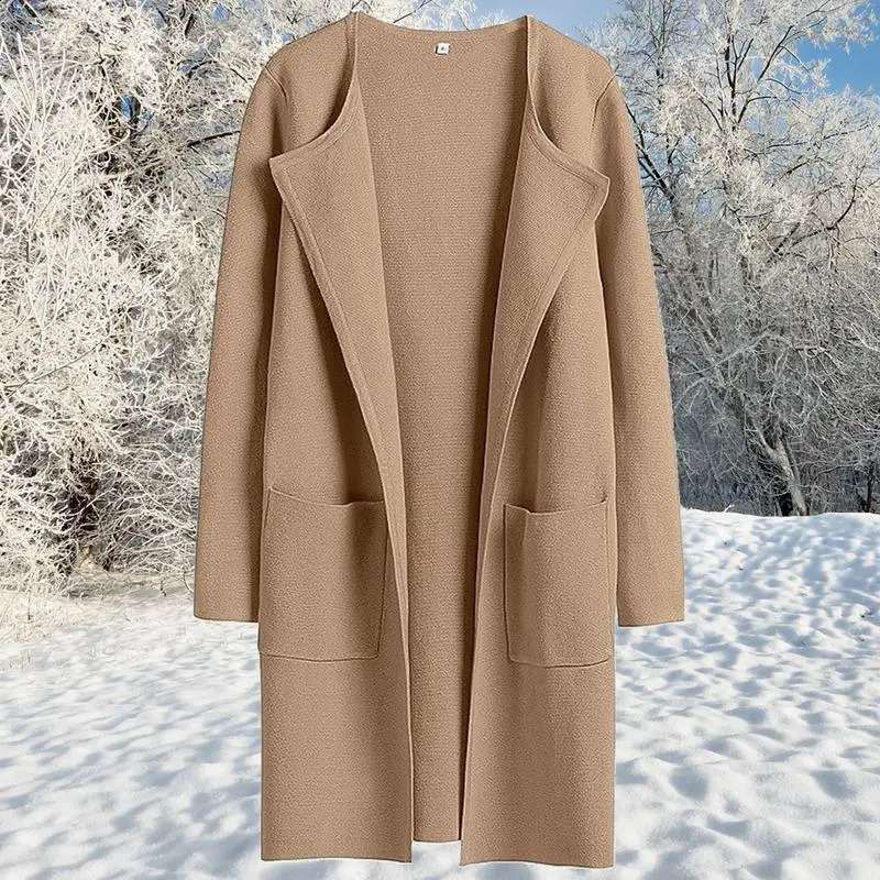 Womens cardigan wool sweater womens long sleeved 240906