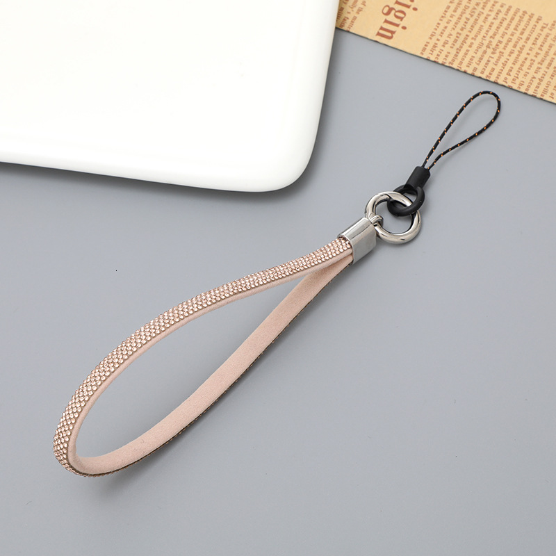 Yi Lian's New Phone Case Wrist Light Luxury and Fashionable Short Style Diamond Inlaid Handstring Pendant Chain, Anti drop Chain for Women