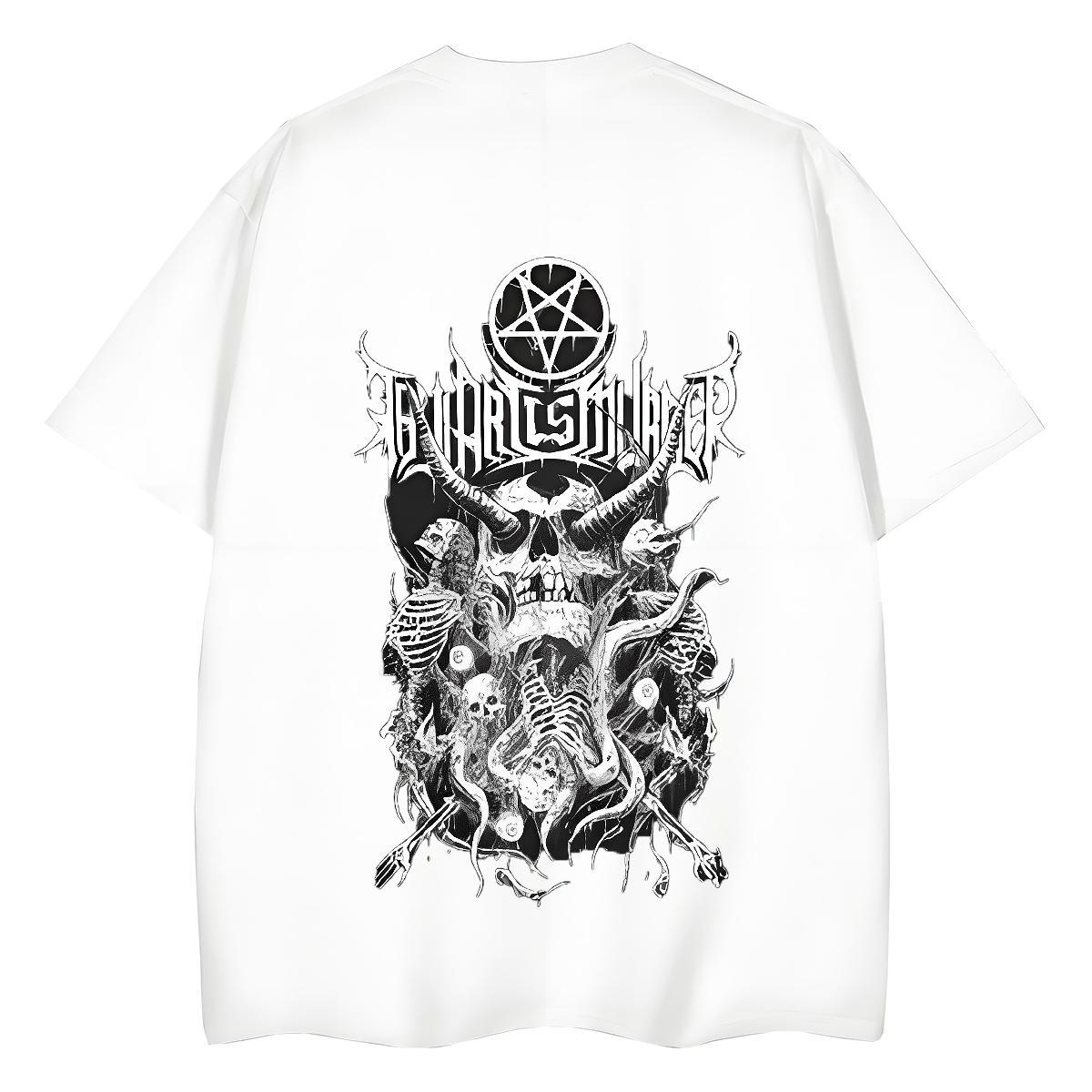 Fashion T Shirts Women 230g Pure Cotton Breathable Crew Neck Casual Daily Wear skull Lady T shirt Popular Graphic Top Tees