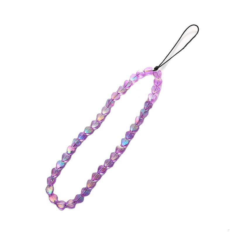 Mermaid Ji Love Beaded Chain Case Hanging Pendant Drop and Anti Loss Phone Rope Female