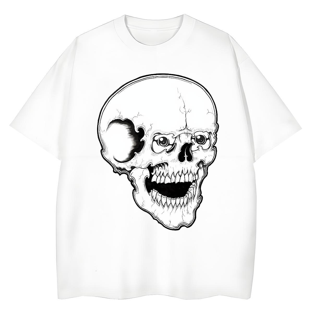 2024 Designer T shirt 230g Cotton Short Sleeve O-Neck Beach monster Couples T Shirts Nice Customized Print Tees