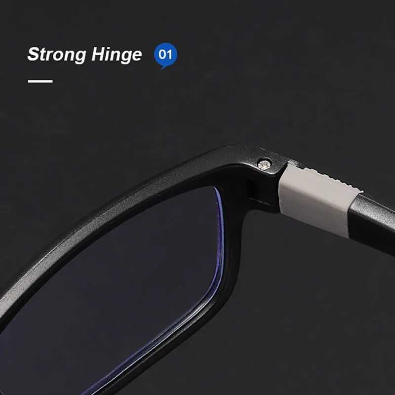 Home>Products>Fluorescent TR90 Reading Glasses>Blue Light Blocking Square Frame Glasses W240906