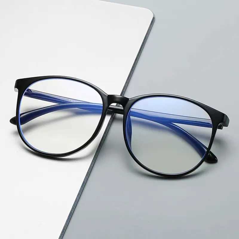 Transparent computer glasses glasses frame womens anti blue light circular glasses blocked glasses optical glasses frame W240906