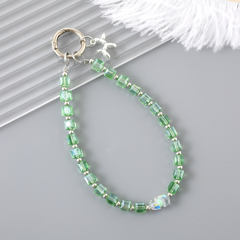 Light luxury new crystal bead pendant, fashionable and versatile case, keychain, hanging accessories, creative phone lanyard