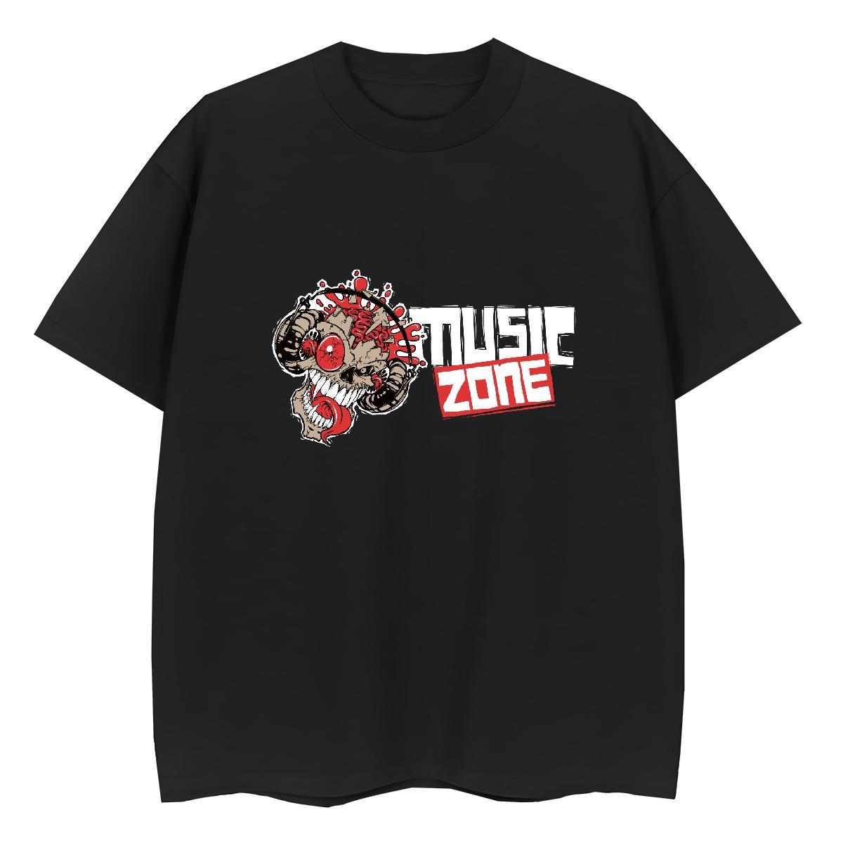 Custom Woman T Shirts 230g Cotton O-Neck Short Sleeve Outdoor skull Lady T shirt Loose fit Anime Oversized Tees
