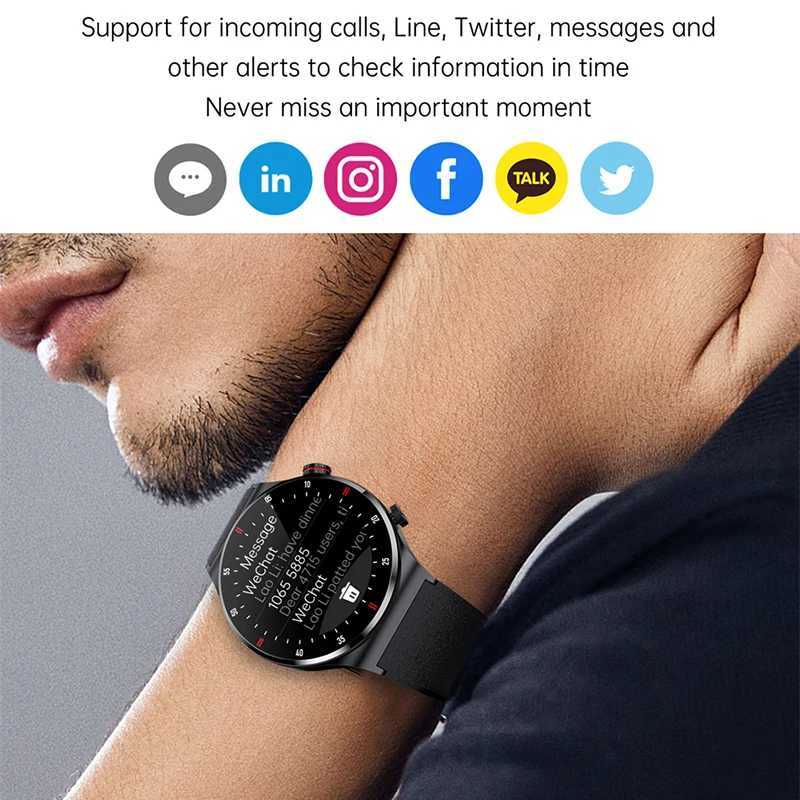 For Huawei GPS NFC ECG+PPG Smart Watch Men BT Call Health Sleep Monitoring Multiple Sports Mode Waterproof Smartwatch Man M240907