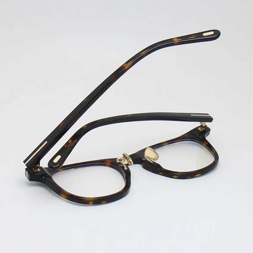 TF5922 Square Glass Frame Myopia Frame Flat Glass Frame Imported T-shaped Metal Will Not Change Color W240906