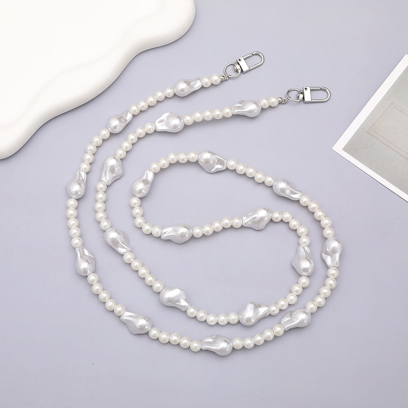 Yilian's new high-end crystal shaped pearl crossbody phone case rope, fashionable and versatile hanging accessory pendant, anti loss chain