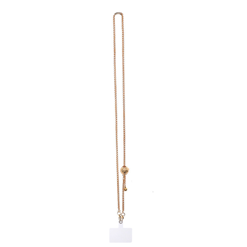Yilian's new metal chain DIY jewelry with clip accessories, adjustable telescc diagonal cross mobile phone hanging rope