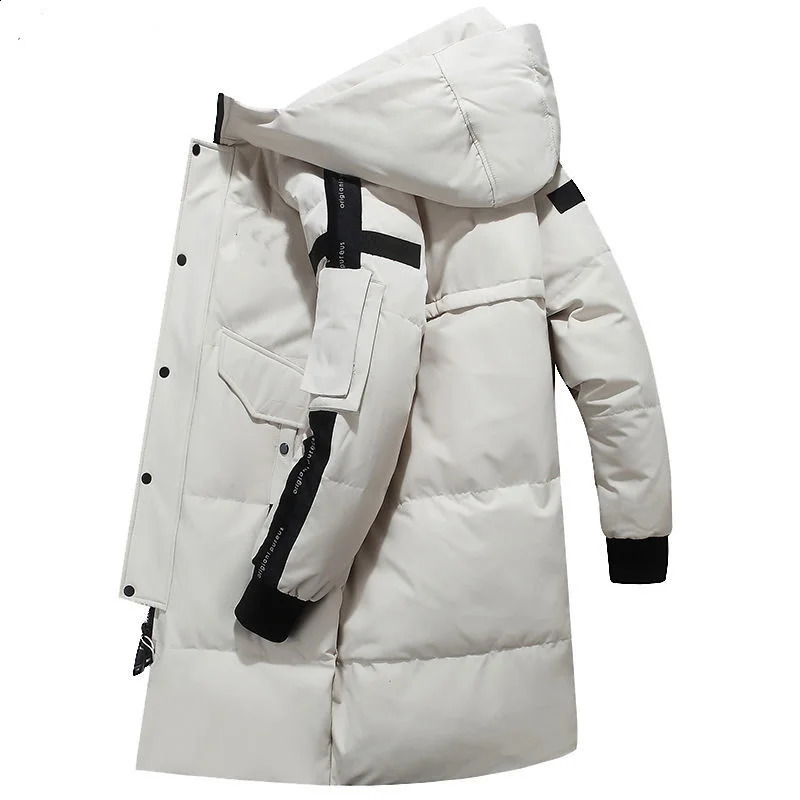 Teens Winter Mens Down Jacket Stylish Male Down Coat Thick Warm Man Clothing Mens Apparel Warm Parka 240905