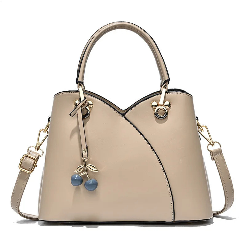 Simple Fashion Mother Bag Female Large Capacity Handbag for Middle aged and Elderly Shoulder Messenger Bag Gift Box 240904