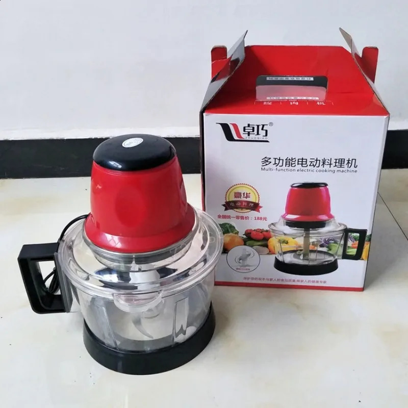 3L Powerful Meat Grinder Spice Garlic Vegetable Chopper Electric Automatic Mincing Machine Household Grinder Food Processor 240906
