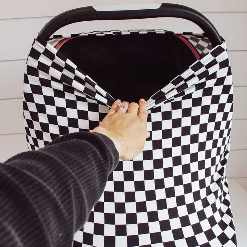 Multi functional stretch baby car seat cover mesh care nursing cover shopping cart grocery cart handcart cover car seat ceiling W240907