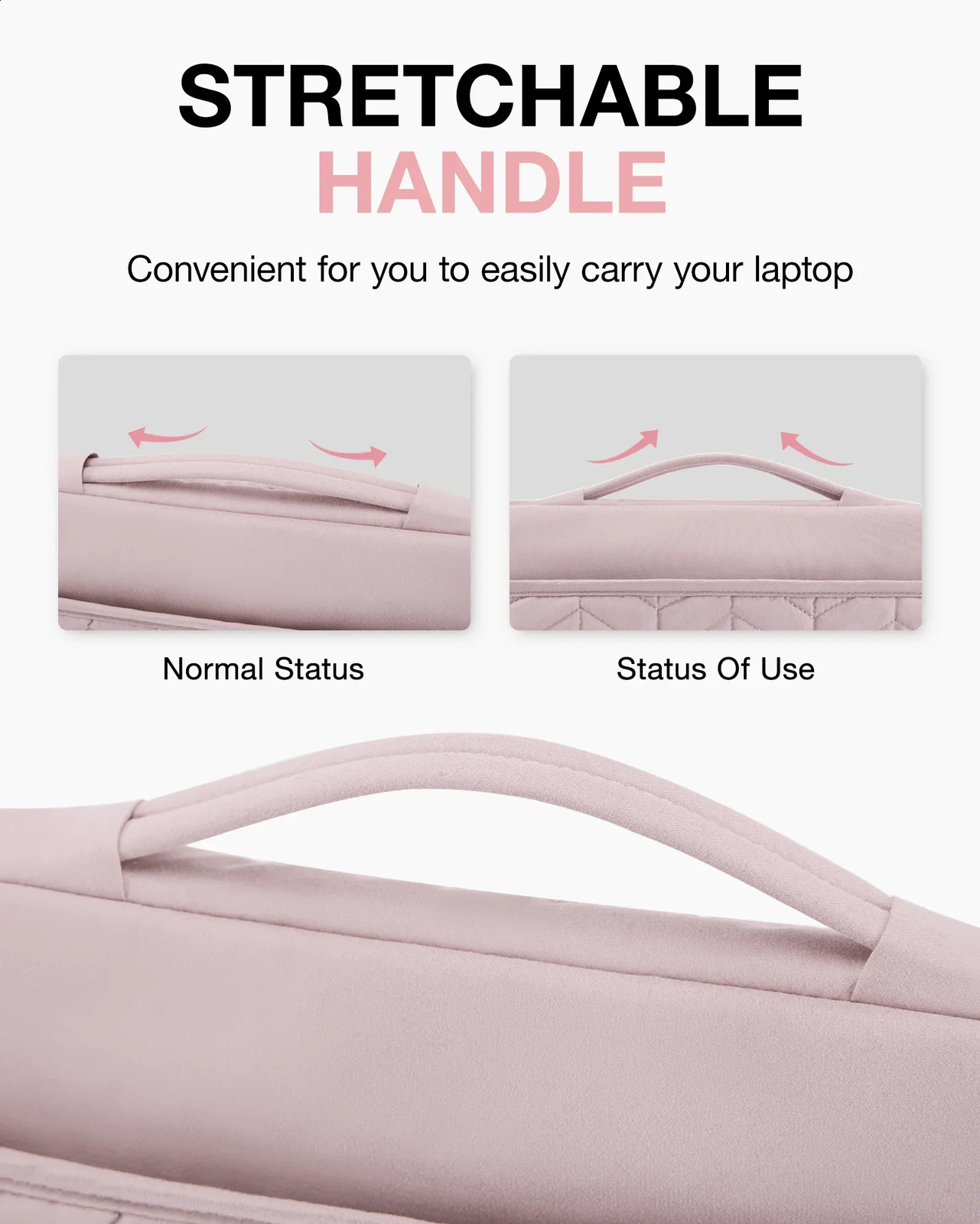 portable computer case with handle fluffy pad for MacBook Air Pad bag 240903