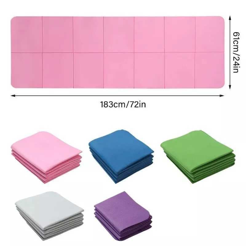 Folding yoga exercise mat balance mat home fitness equipment Pilates accessories fitness abdominal mat W240906