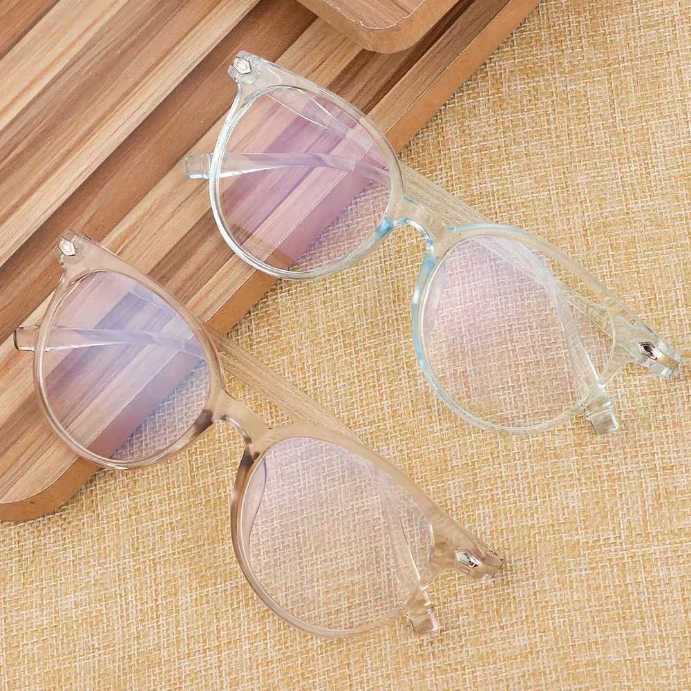 Neutral anti blue light transparent glasses frame visual care flexible portable optical glasses computer glasses fashion glasses W240906