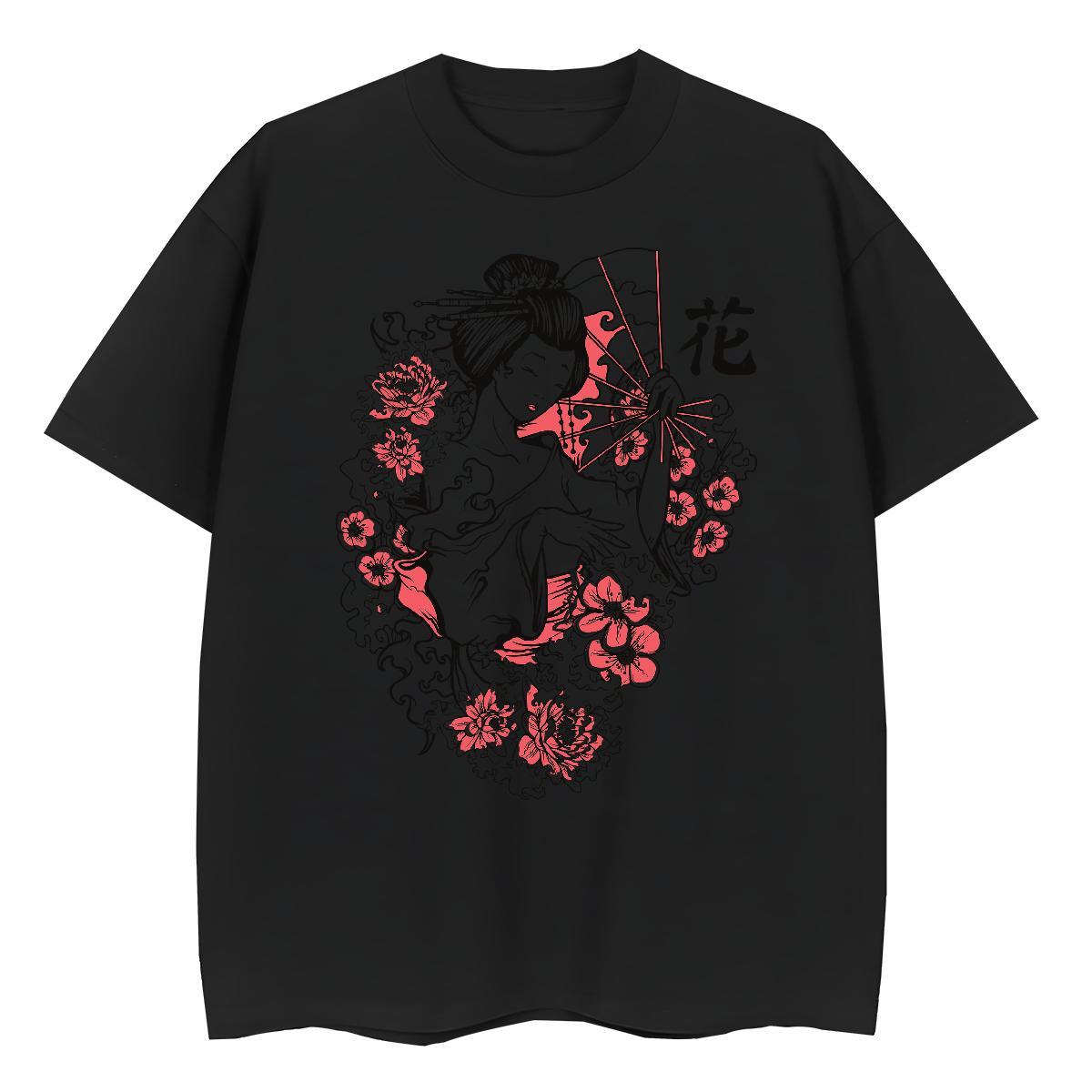 Fashion Casual Women T Shirts 230g Pure Cotton Round Neck Short Sleeve Home Outdoor portrait Tshirt for Man Woman Popular DIY Anime Printed Top Tees