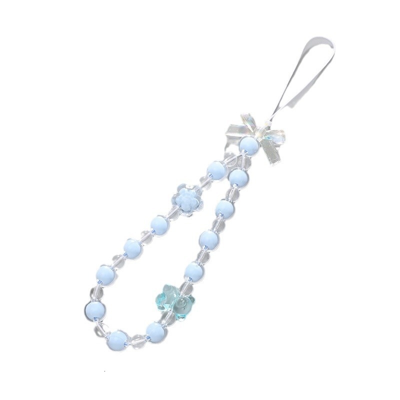 Yi Lian's New Beaded Chain, Case, Hanger, drop and Anti loss Wrist Short Mobile Phone Strap, Female