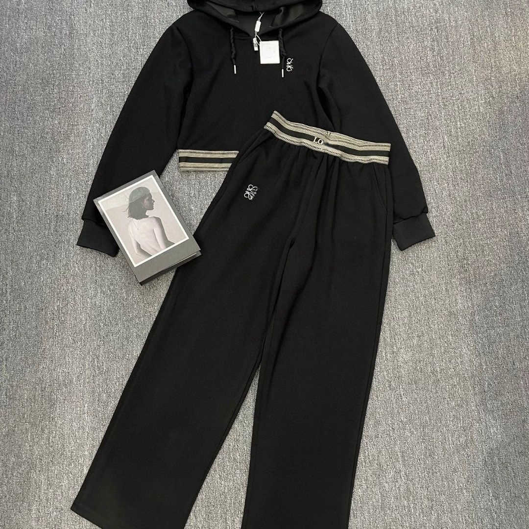 Womens tracksuit designer women set rubber band letter waist embroidery suit cardigan jacket casual trousers two-piece womans clothing Asian Size