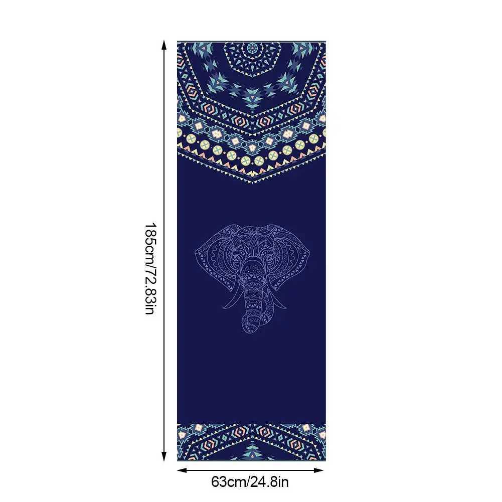185 * 63cm double-sided yoga towel anti slip portable travel yoga mat towel Prati cover fitness exercise yoga mat gym blanket W240906