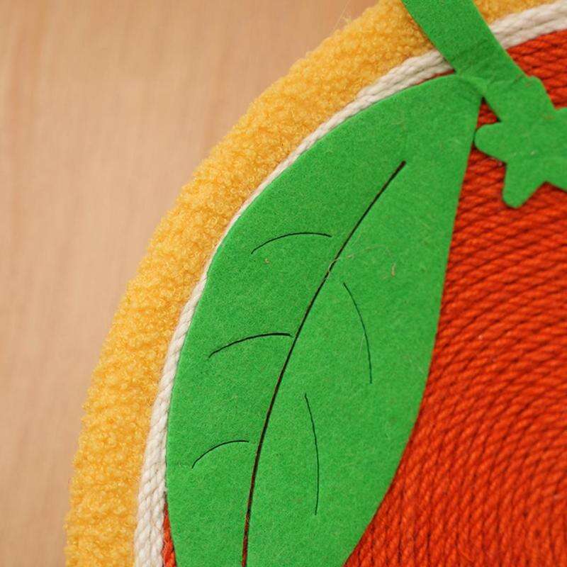 Cat Bed, Cat Scratching Board, Cat Scratcher, Cute Fruit Design Sisal Rope Round Pet Scratching Toy, Summer Cat Furniture
