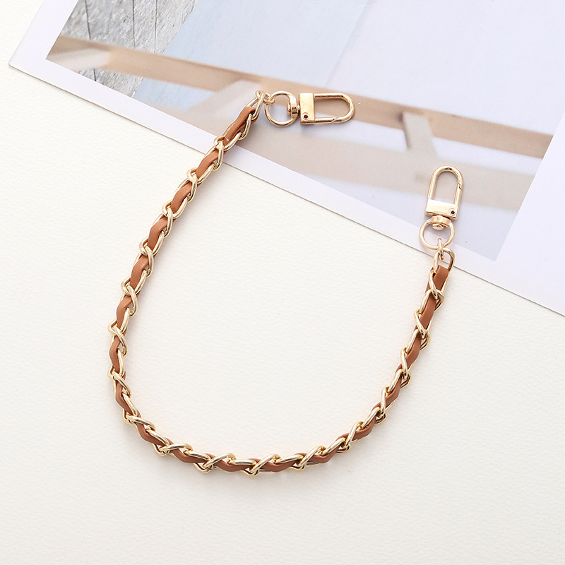Yilian New Handmade Leather Handheld Phone Case DIY Jewelry Pendant Women's Bag Small Fragrance Feng Shui Cup Chain