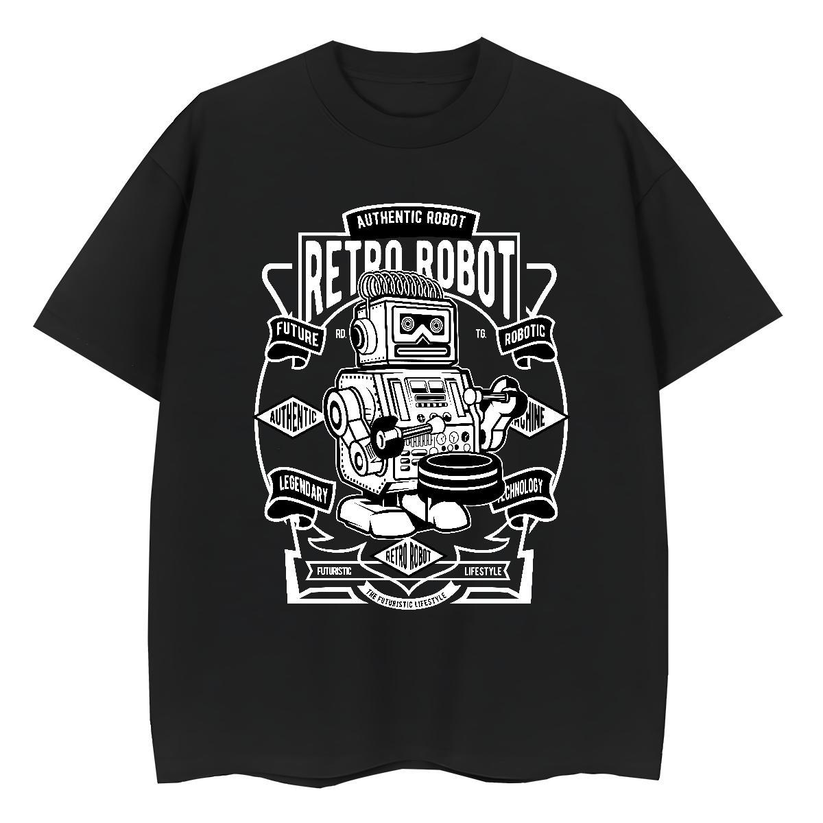 2024 Designer Womens T Shirts 100% Cotton 230g Breathable Short Sleeve Street robot Lady T shirt Nice Cartoon Anime Polos
