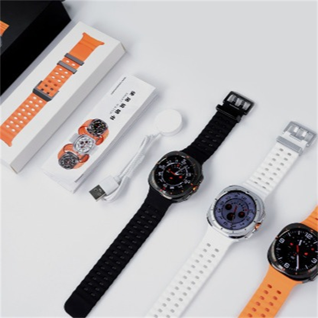 W7 Ultra Smart Watch HD Amoled 1.5-inch Screen Quick Release Strap 46mm Sport Bluetooth Call NFC Wireless Charger Heart Rate IP68 Waterproof FitCloudP