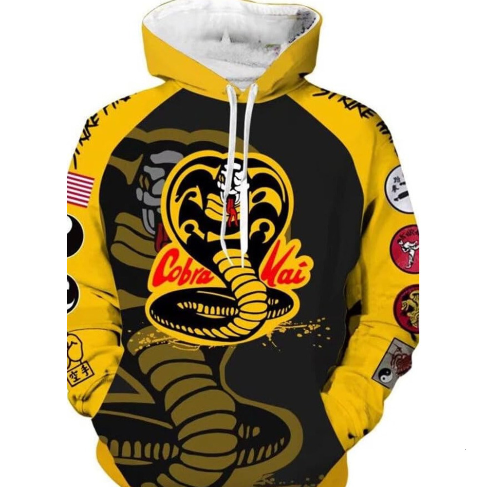 Hoodie for Mens Womens Karate Dojo Cosplay Hoodie 3D Pullover Sweatshirt Graphic Hoodies sweatshirt Pullover Long Sleeve comfort