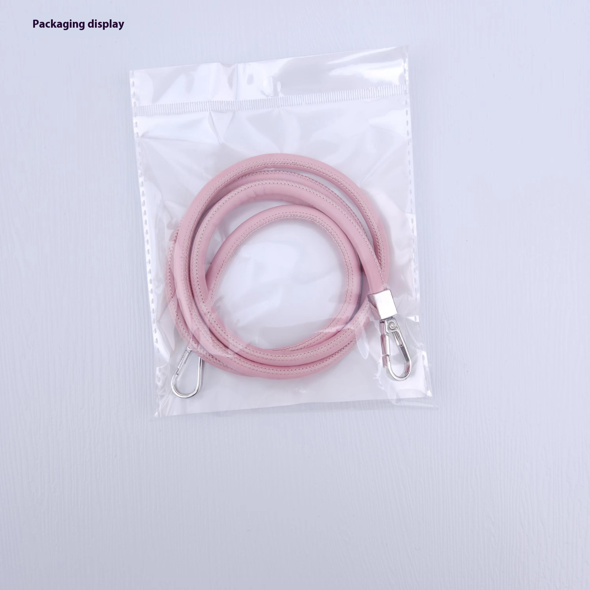 Yi Lian's new product, 6mm leather round crossbody case, accessory, anti drop phone chain, hanging rope for women