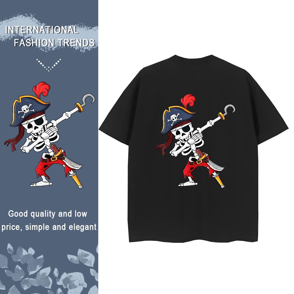 New Arrival Woman T Shirts 100% Cotton 230g Short sleeve Soft Daily Wear skull Women Tees Female Custom Print Plus Size Clothes Shirt