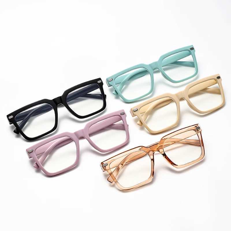 Fashion Trends Glasses Frame Modern Street Glasses New Crossover Square Large Frame Glasses for Men and Women W240906