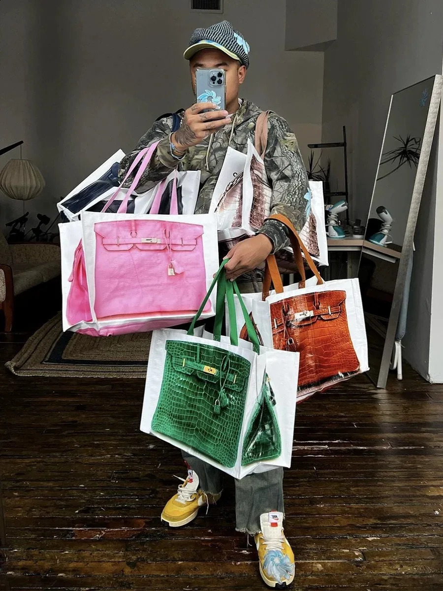 In INS Blogger s creative grocery platinum to reshape the same fiess and leisure bag for fashion bloggers 240903 4