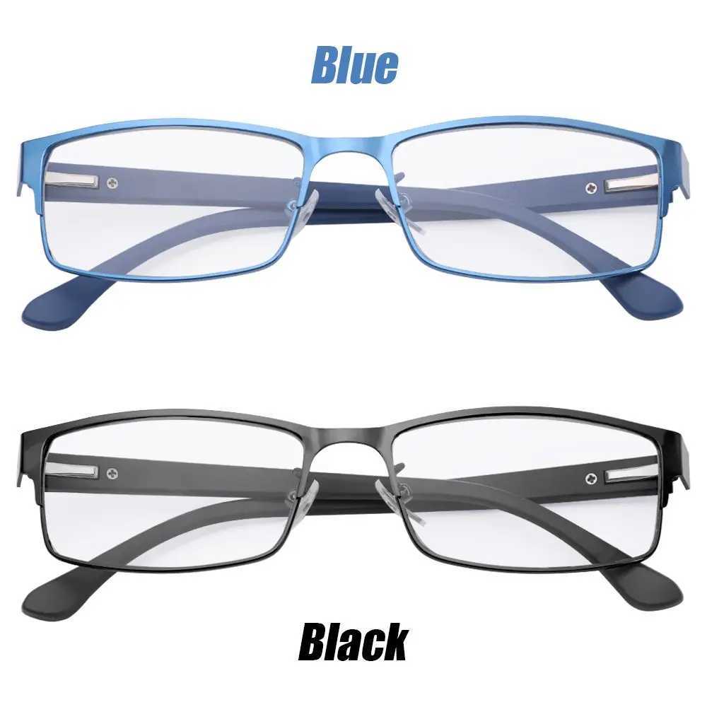 Newly arrived mens business reading glasses titanium alloy frame mens Hyperopia Presbyterian prescription glasses W240906