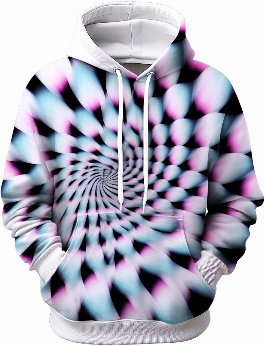 Hoodie for Mens Womens Optical Illusion Graphic Hoodies for Men, Magical Casual Pullover Hoodie Hooded Sweatshirts S28 Graphic Hoodies sweatshirt