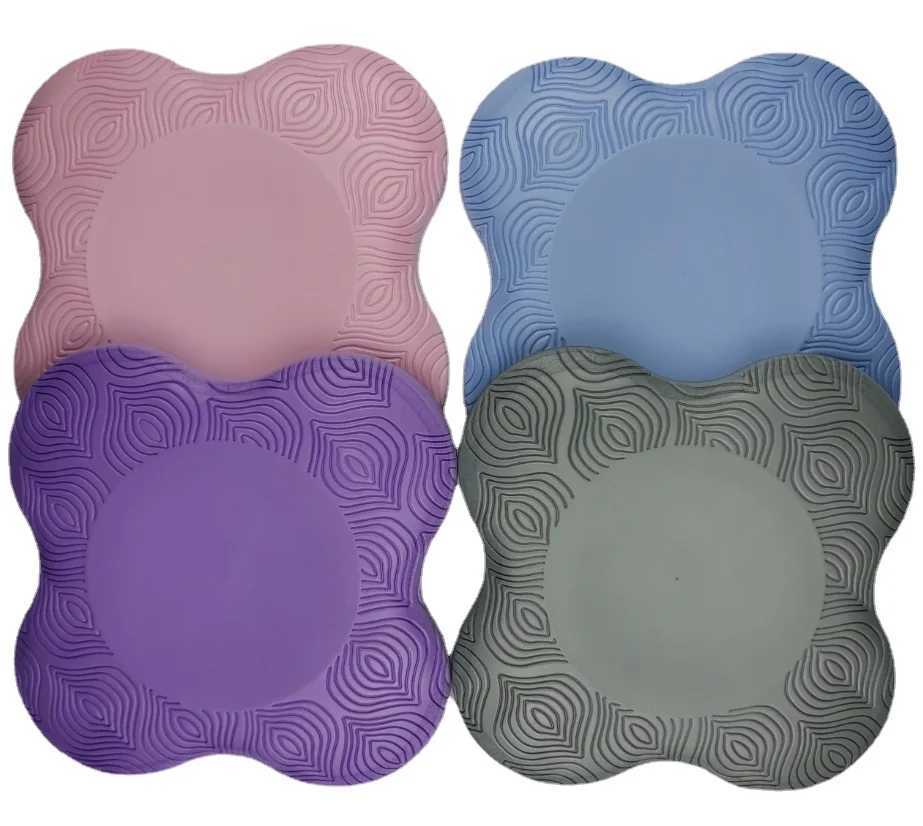 One Pilates knee pad hands anti slip solid color protective pad yoga pad flexible knee pad soft TPE foam pad W240906