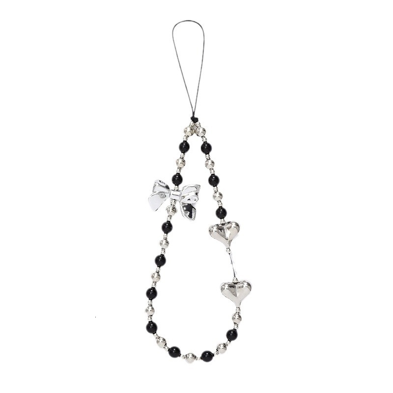 Yilian New Personalized Creative Bow Love Phone Case Keychain Hanging Rope Anti drop Chain Decoration