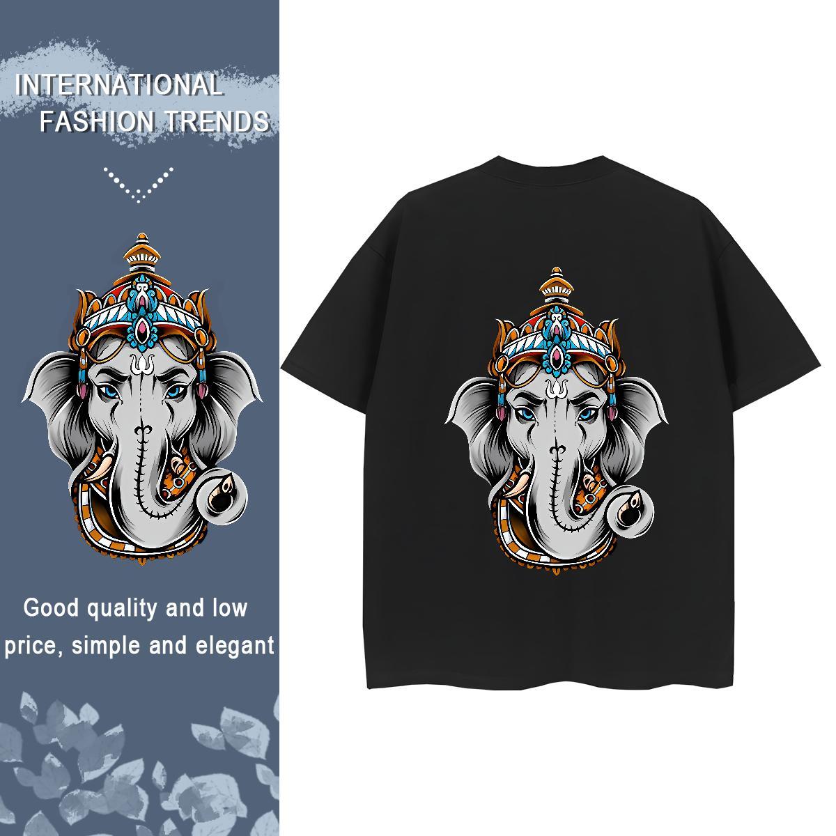 Casual New T-Shirts 230g 100% Cotton Crew Neck Breathable Street religion Womens Tshirts Designer Nice Custom Cartoon Clothes