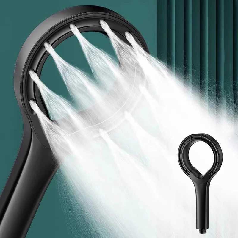 Pressurized Shower Head Water Saving Spray Nozzle High Pressure Massage Big Panel Showerheads Bathroom Faucet AccessoriesXJ240906
