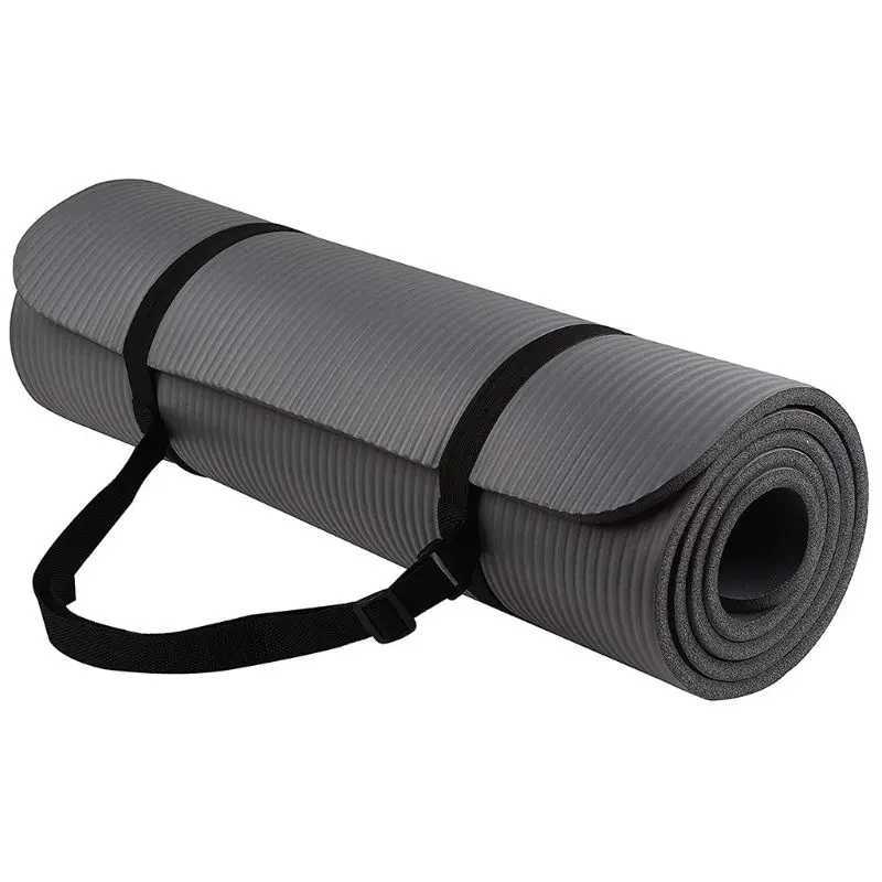 1 set of yoga mats used for ultra thick 1cm Pilates fitness mat anti slip exercise mat F2TC W240906