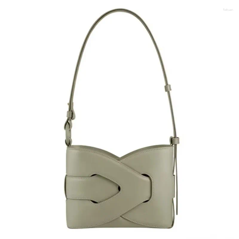 Totes Po Geometric Bag Made Of Genuine Leather With Nodde Classic Symmetrical Design Niche Single Shoulder Diagonal Cross d583 4