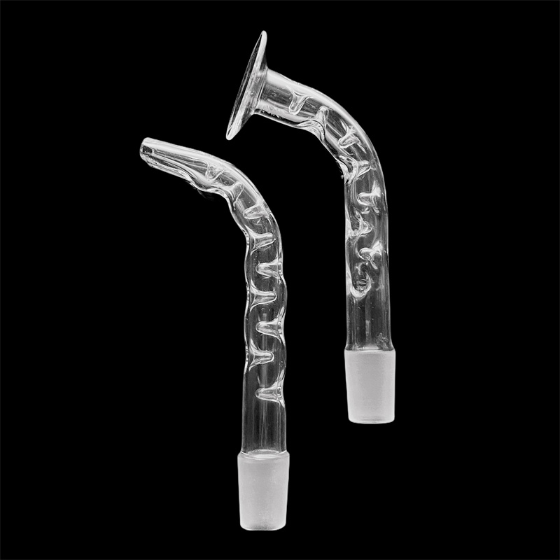 140MM Long 18mm Male Glass Mouthpiece for Bubblers Mega Globe Water Pipe Bong Dab Rigs