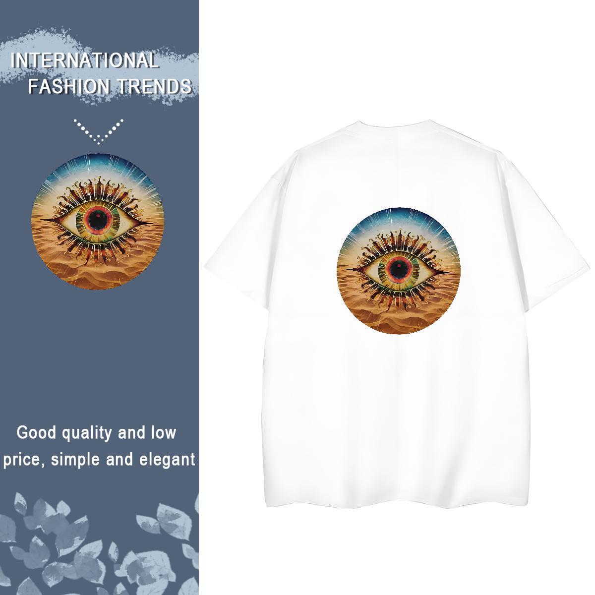 2024 Casual T-Shirts for Women 230g 100% Cotton Breathable Crew Neck Street Wear logo Women Tshirts Designer Cartoon Printing L-4XL Top Shirts